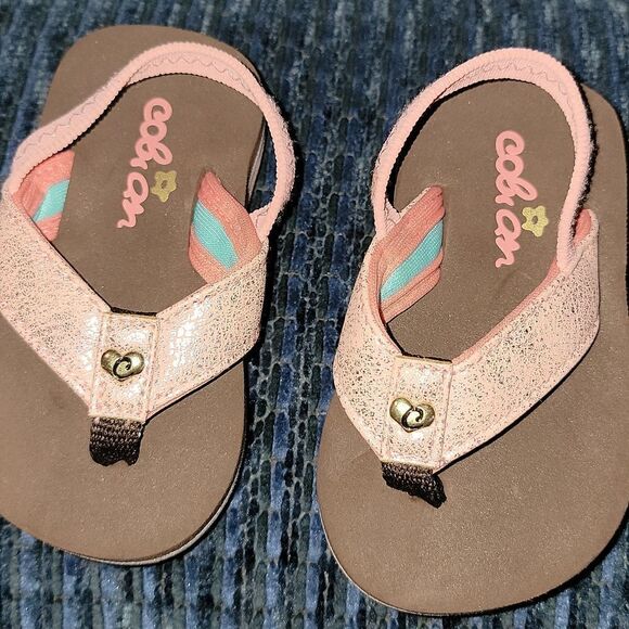 Cobian Wahine Toddler Little Girls Sparkle Sandals Size 3 / 4 New - Picture 2 of 5